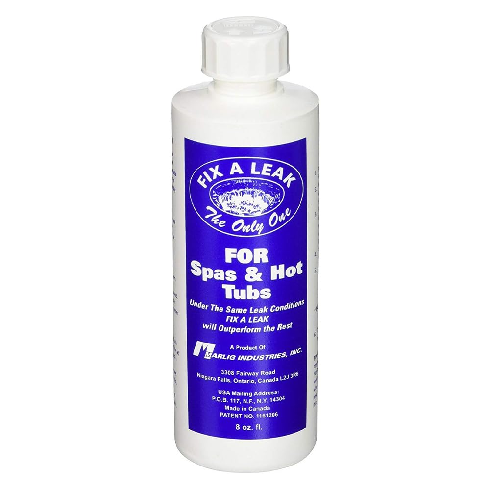 Marlig Industries Fix A Leak Pool Leak Sealer 8 oz bottle front view