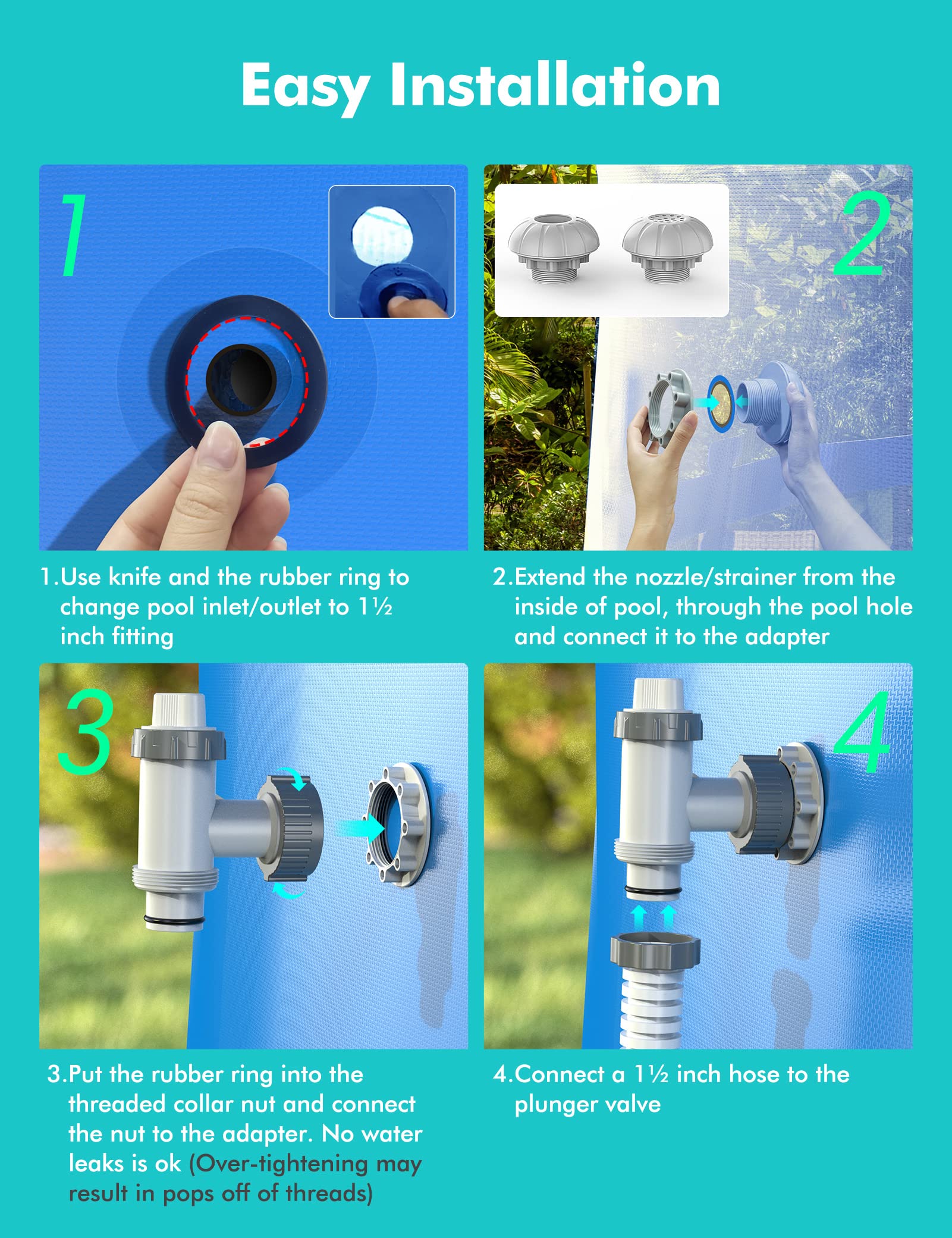 MASCARRY plunger valve installation on pool pump