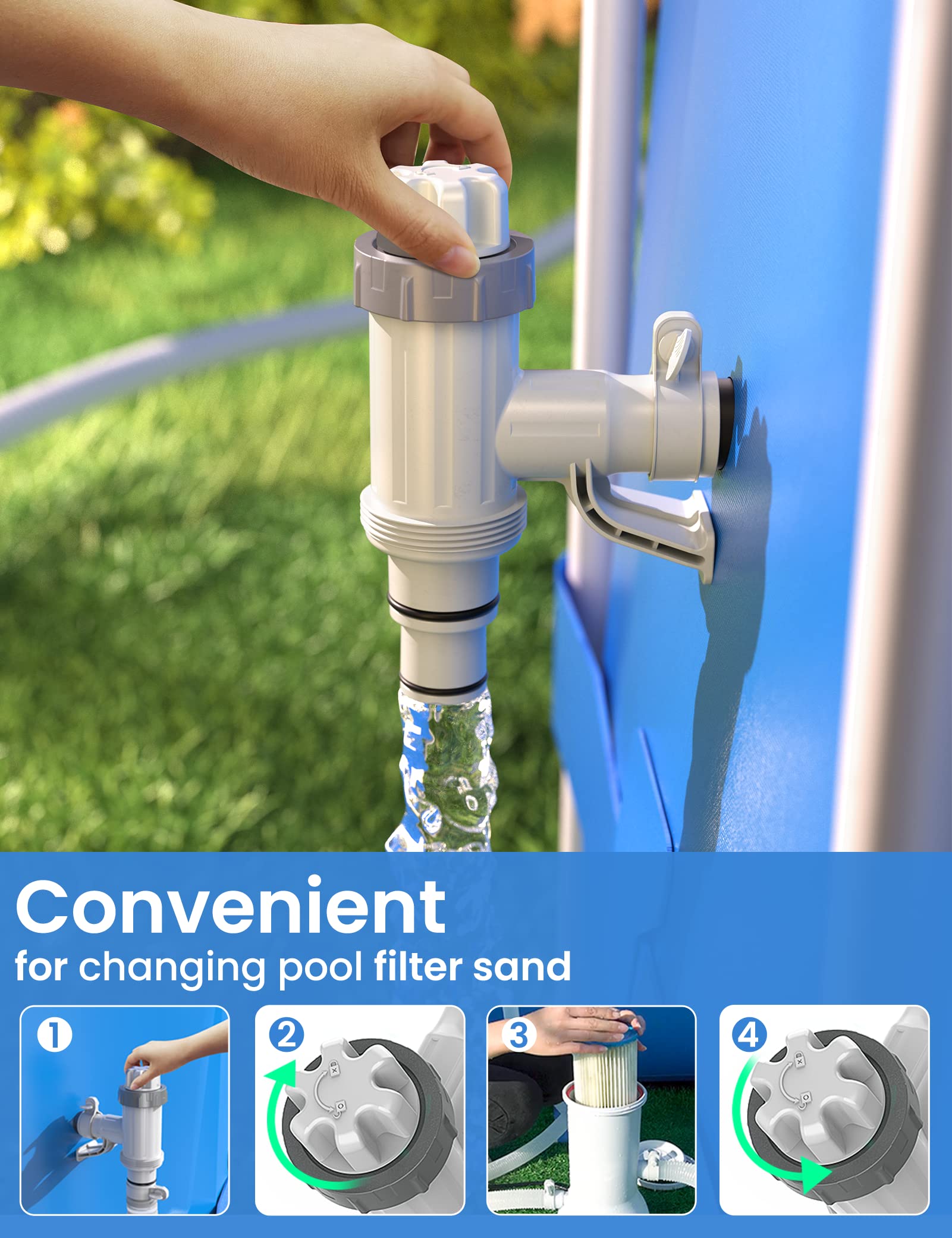 MASCARRY Plunger Valve installed on pool wall
