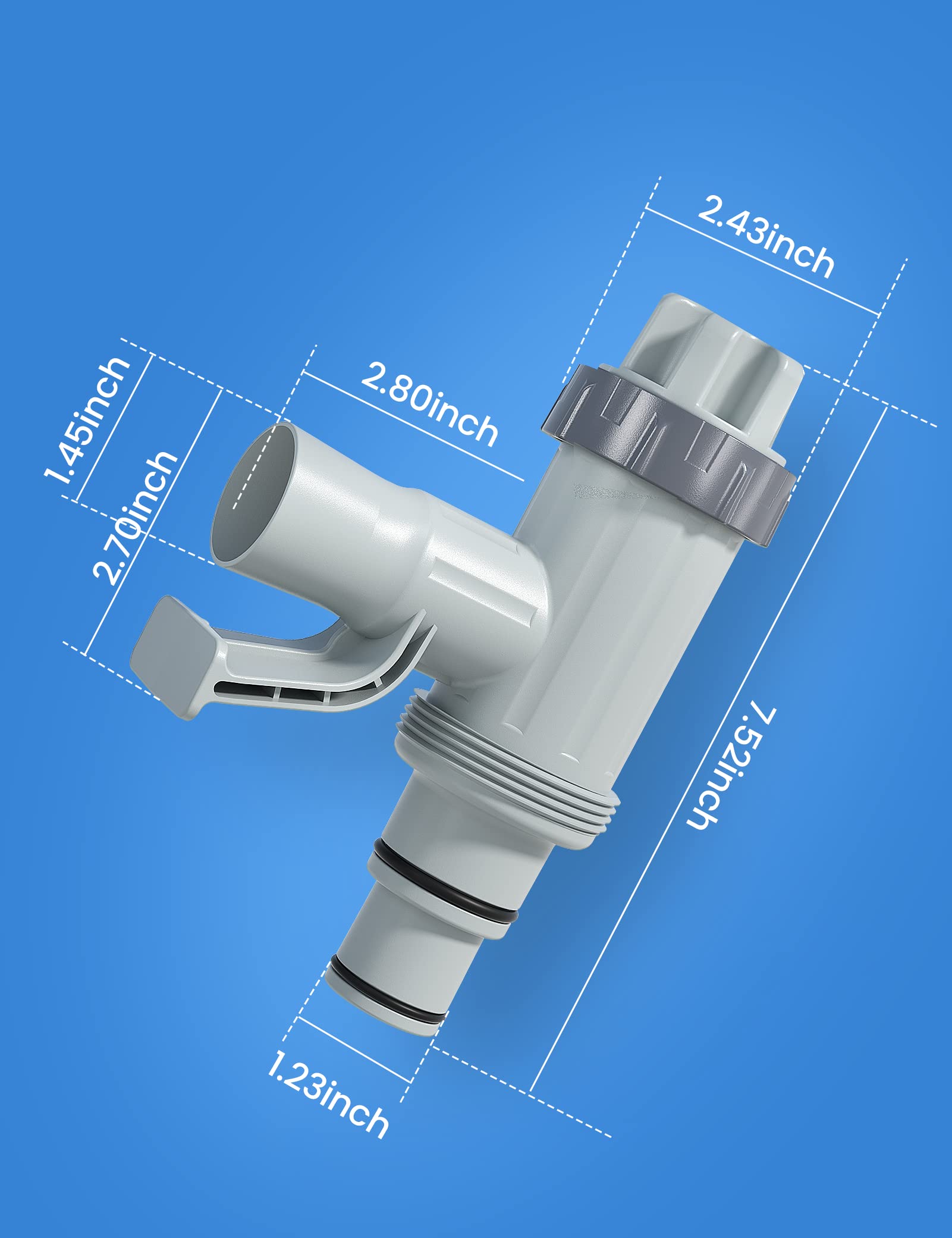 MASCARRY Pool Hose Adapter Kit parts close-up