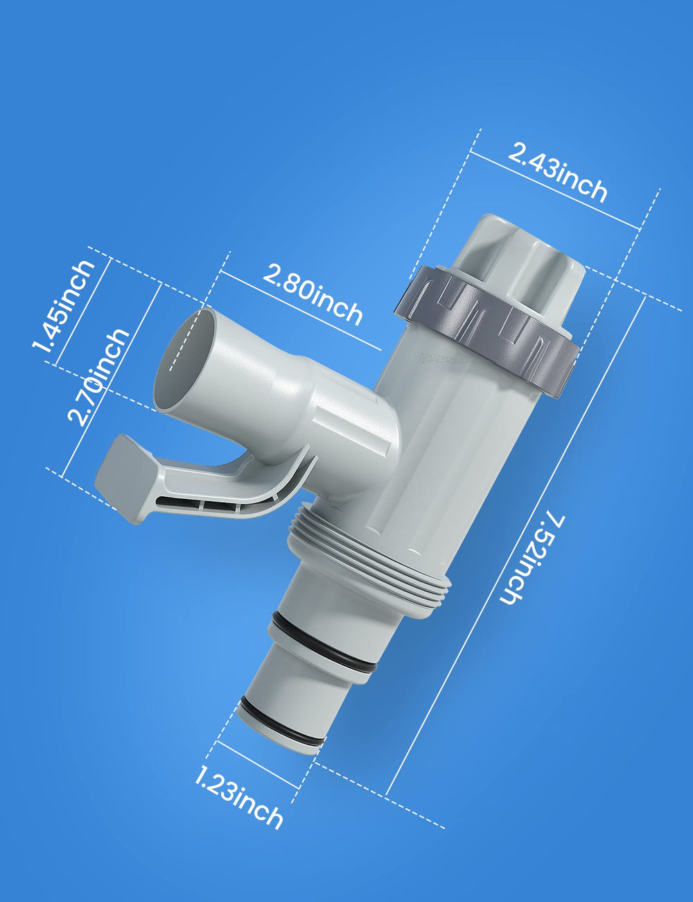 MASCARRY Pool Hose Adapter Kit parts close-up