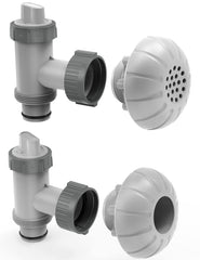 MASCARRY pool plunger valve front view with 1.5 inch outlet