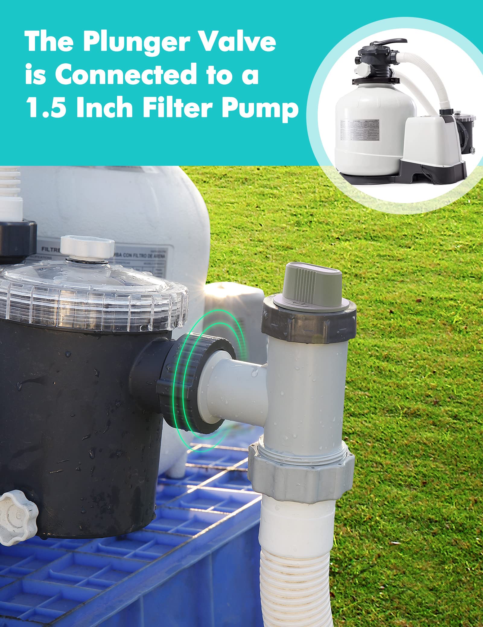 MASCARRY pool plunger valve side view