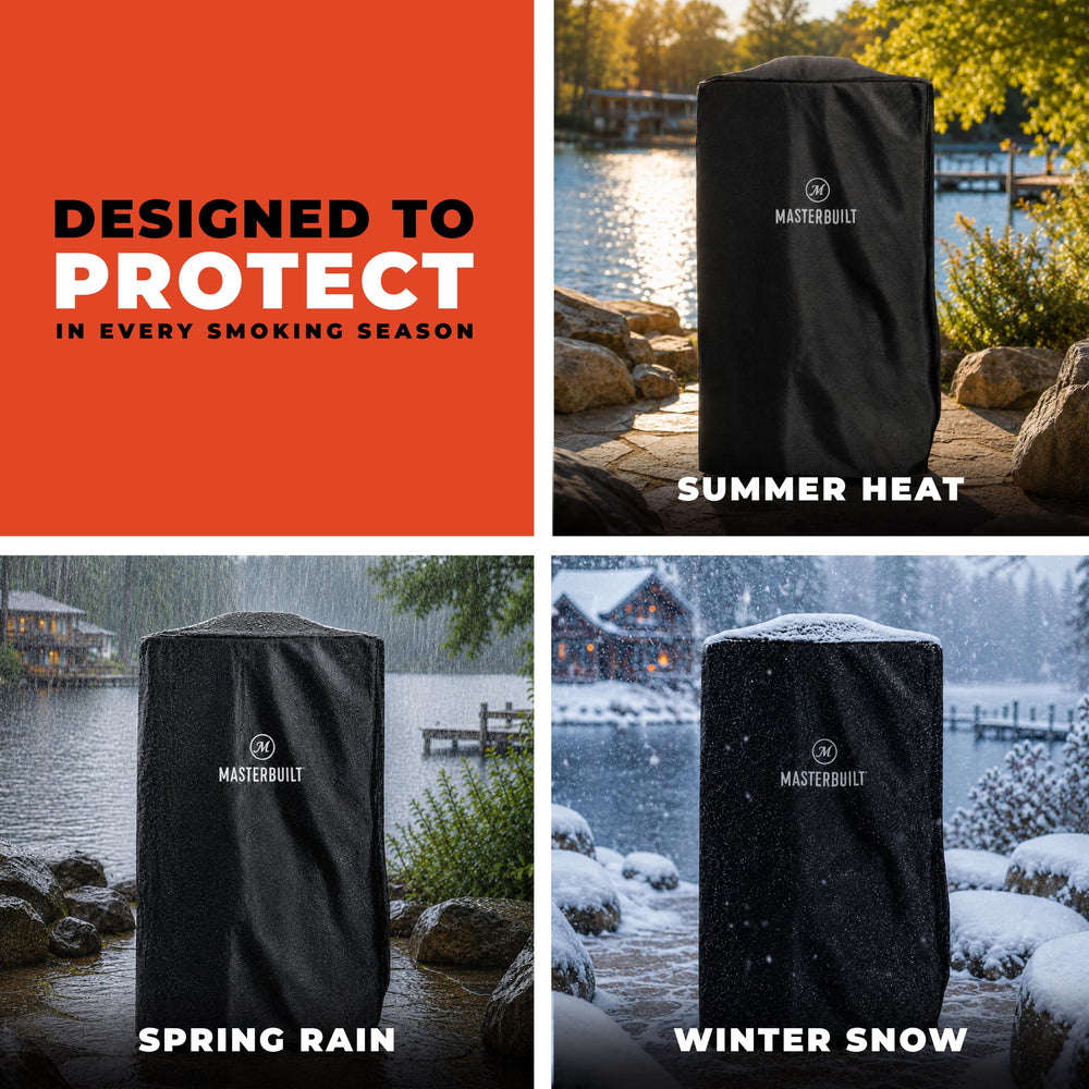 Masterbuilt 40-inch smoker cover dimensions illustration