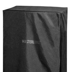 Masterbuilt cover fitted on a 40-inch vertical electric smoker