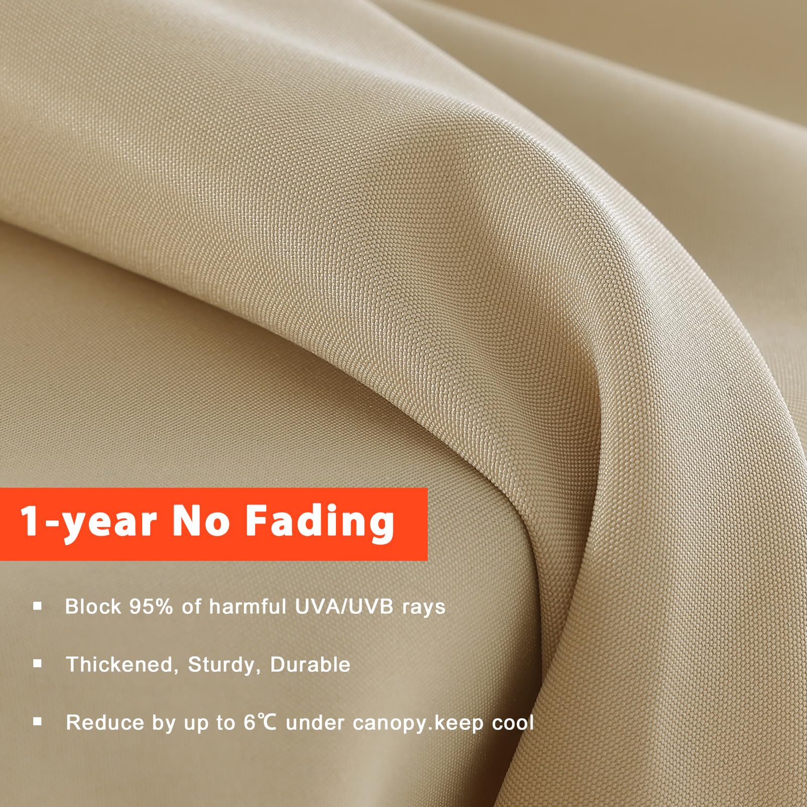 MASTERCANOPY 10 ft Canopy Fabric Detail - UV-Resistant