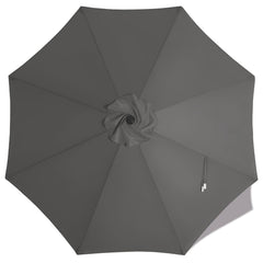 MASTERCANOPY 10 ft Replacement Canopy Charcoal Grey front view