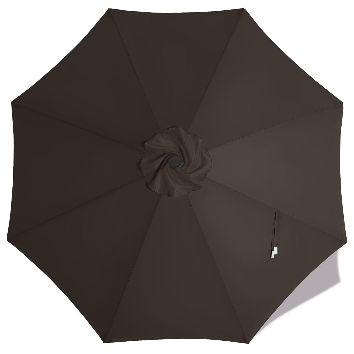 MASTERCANOPY 10 ft Replacement Canopy front view in brown