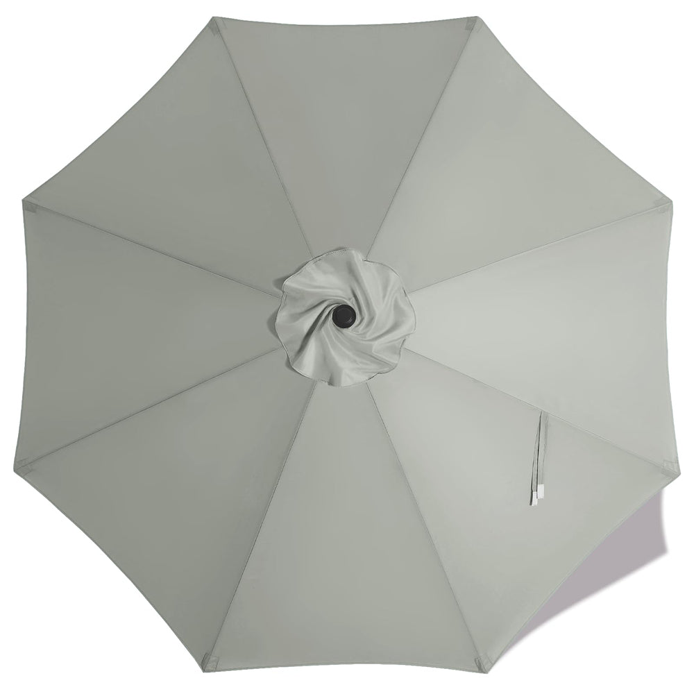MASTERCANOPY 10 ft Replacement Canopy grey front view