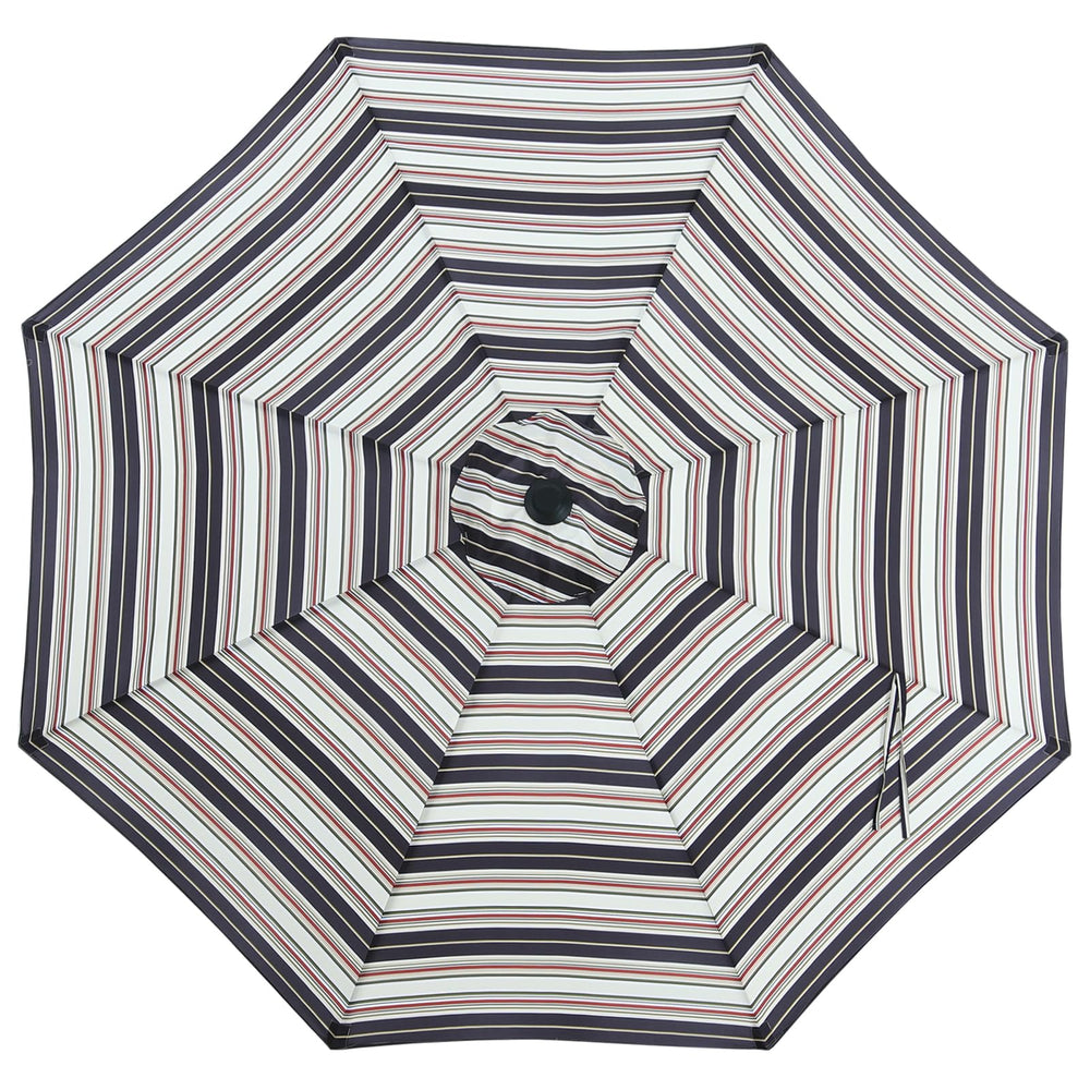 MASTERCANOPY 10ft Replacement Canopy black and red stripes front view
