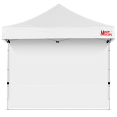MASTERCANOPY 10x10 Canopy Sidewall White front view