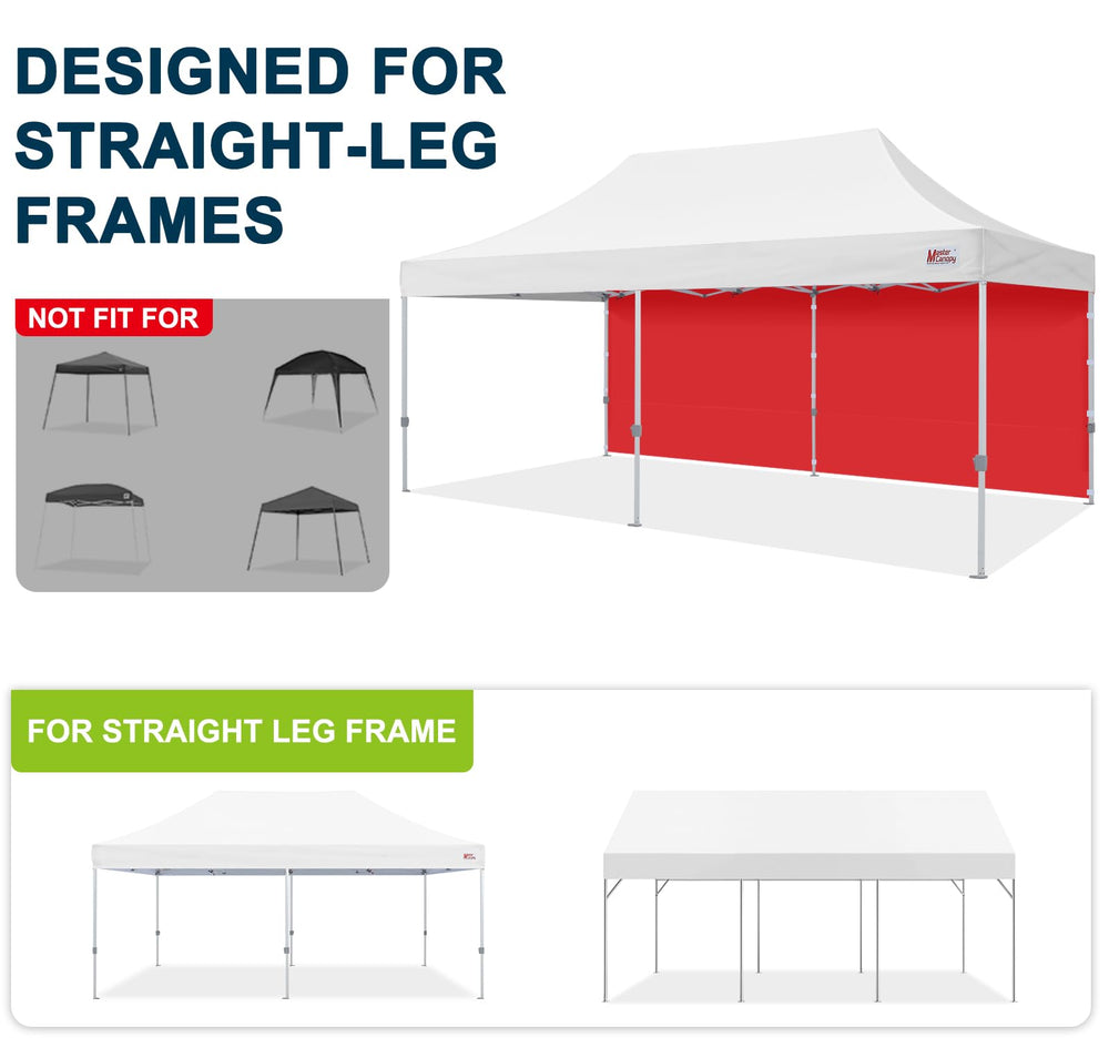 MASTERCANOPY 10x20 sidewall in outdoor setting