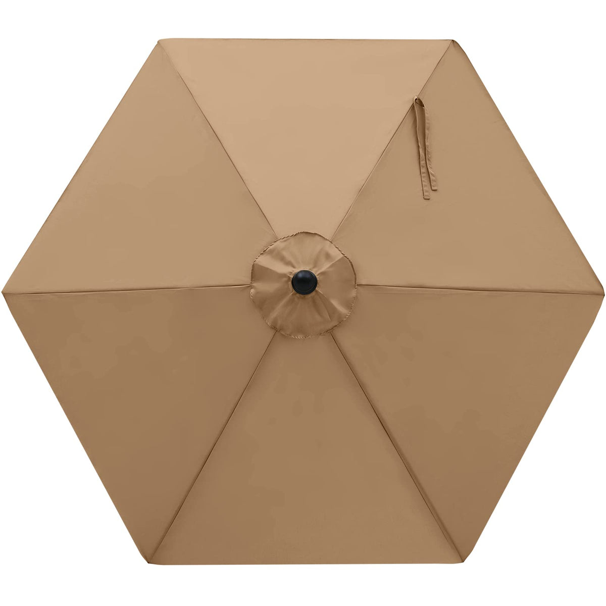 MASTERCANOPY 7.5 ft khaki replacement canopy front view