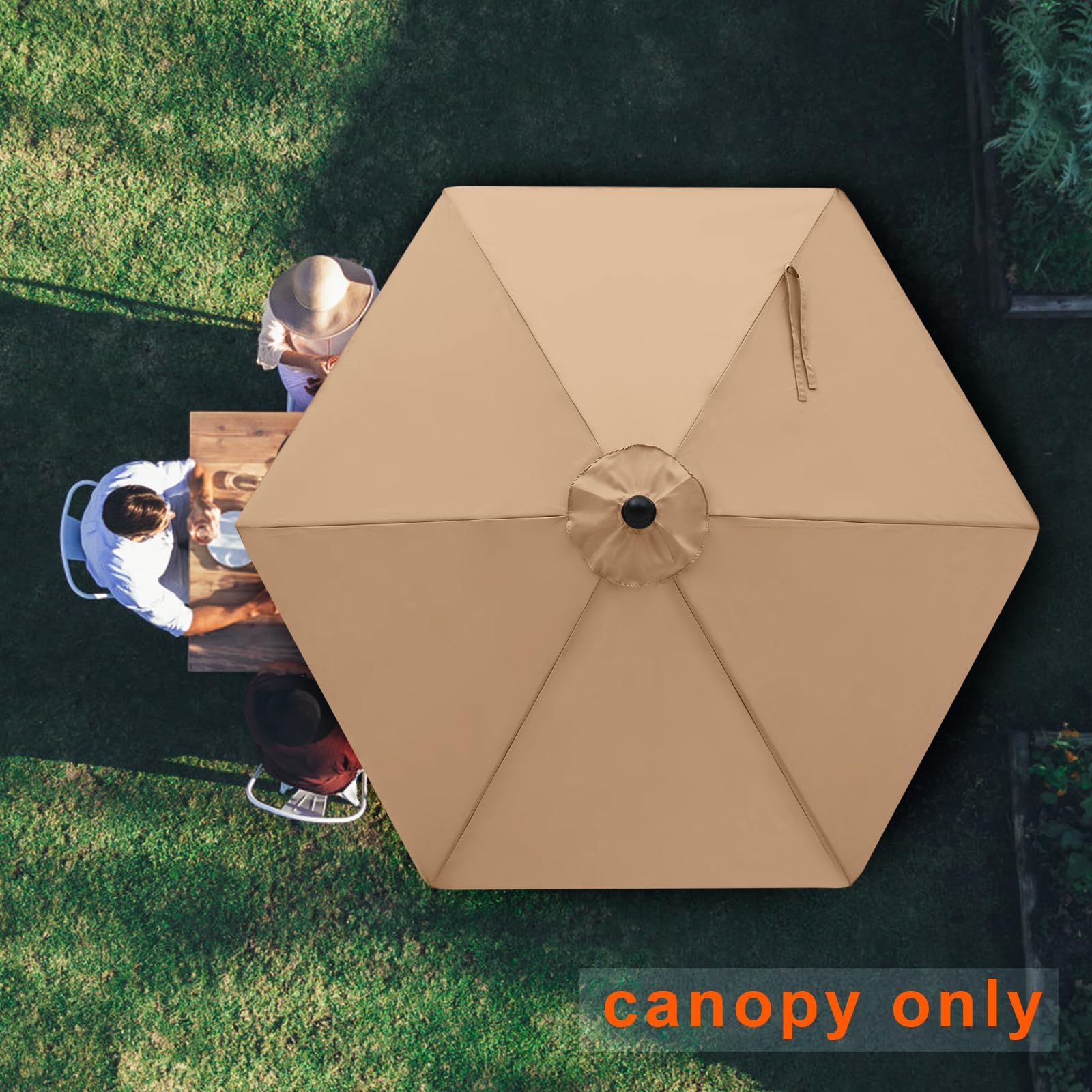 MASTERCANOPY 7.5 ft Replacement Canopy on patio