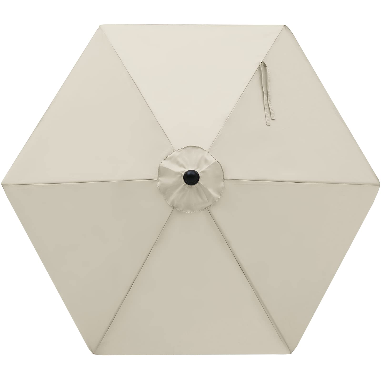 MASTERCANOPY 7.5 ft replacement canopy side view in creamy white