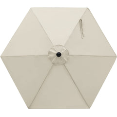 MASTERCANOPY 7.5 ft replacement canopy side view in creamy white