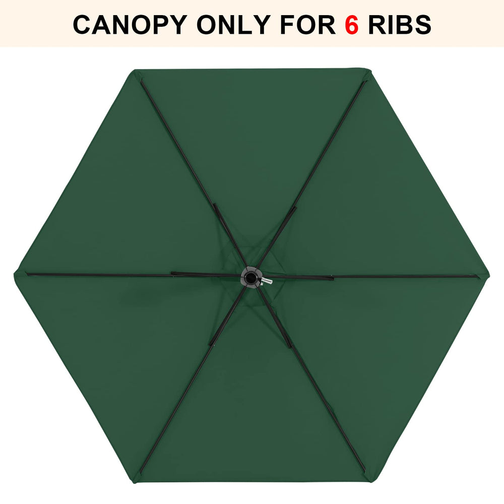 MASTERCANOPY 7.5 ft Replacement Canopy side view with ribs