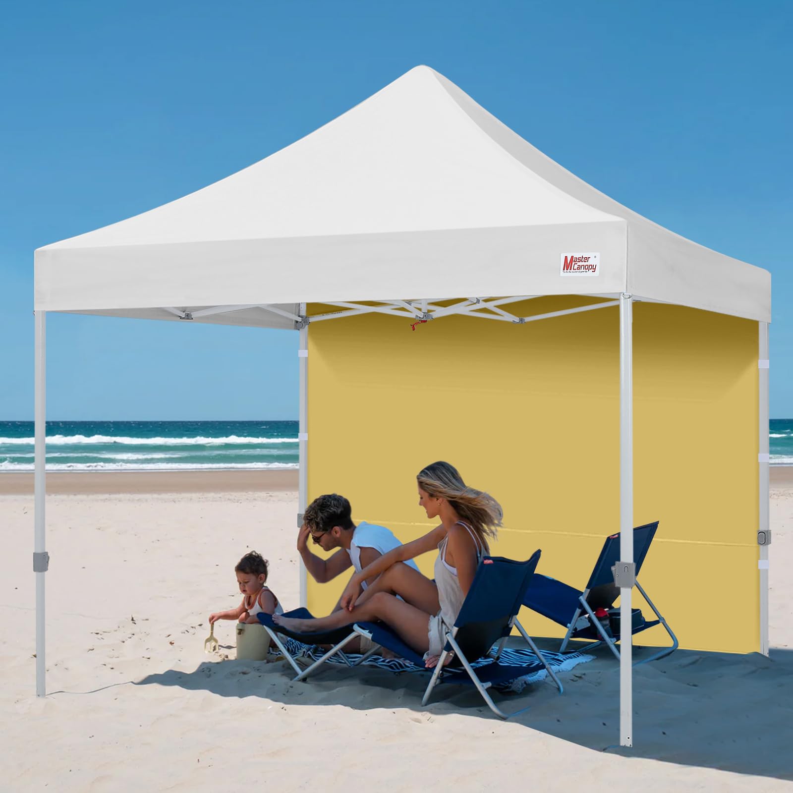 MASTERCANOPY 8x8 Beige Pop Up Canopy Sidewall packaging
