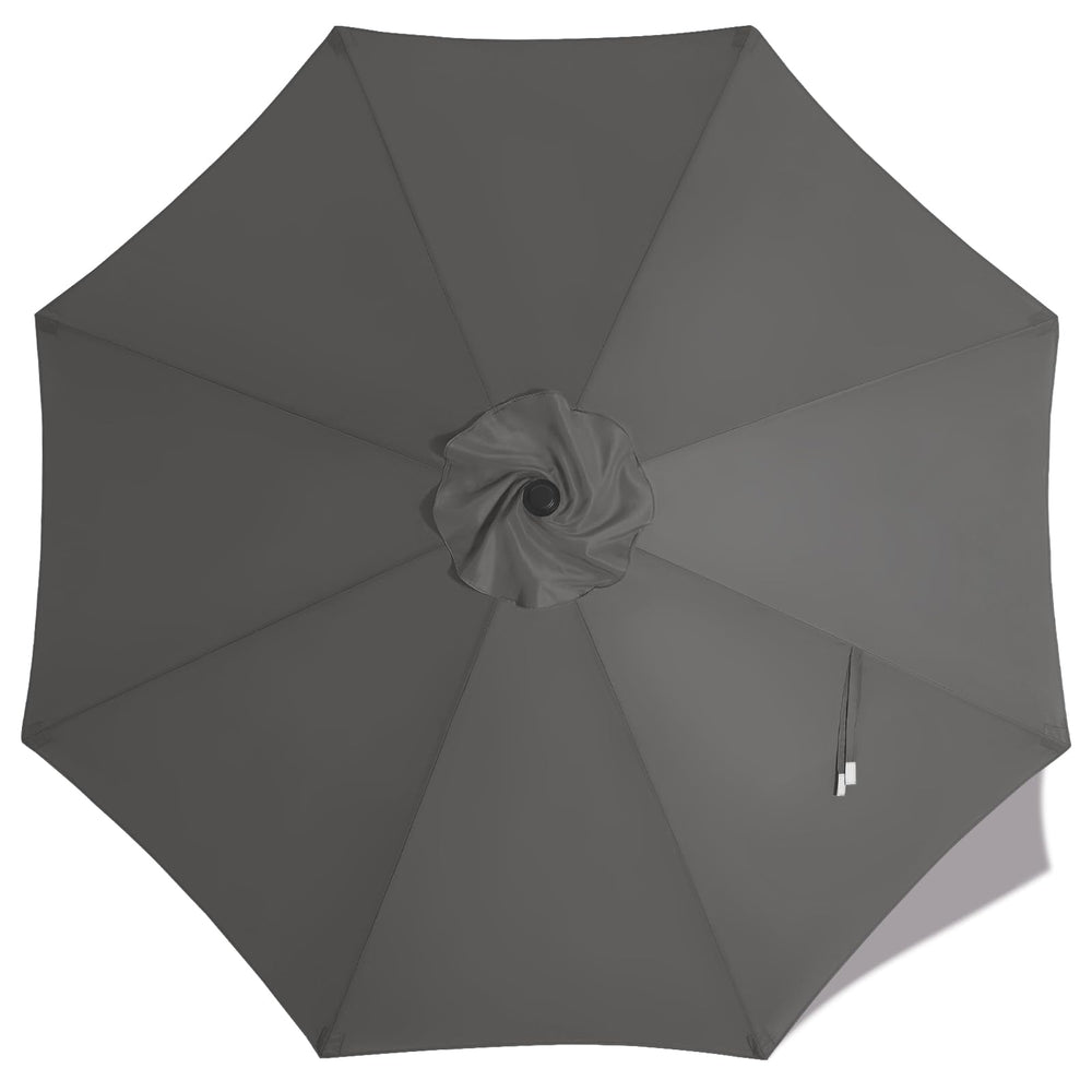 MASTERCANOPY 9 ft Replacement Canopy in Charcoal Grey front view