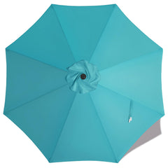 MASTERCANOPY 9 ft Replacement Canopy in Turquoise front view