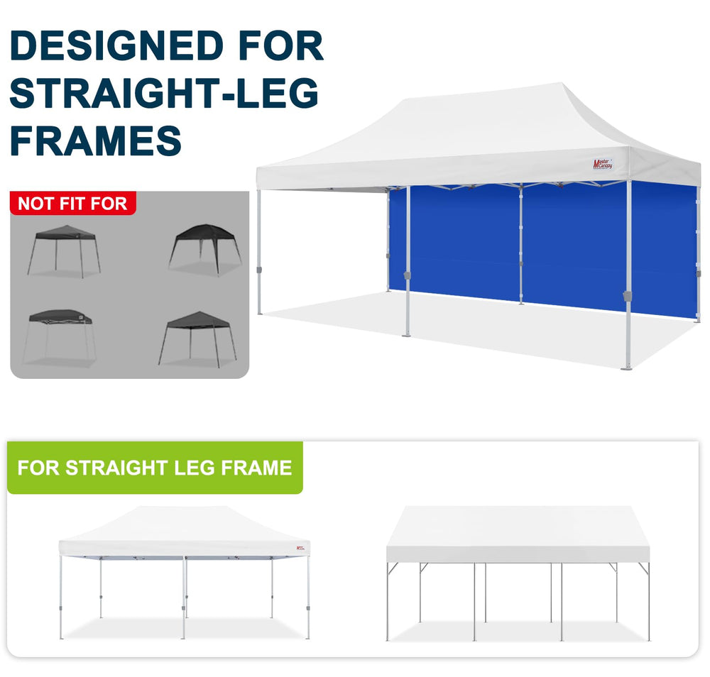 MASTERCANOPY canopy sidewall dimensions of 86x240 inches