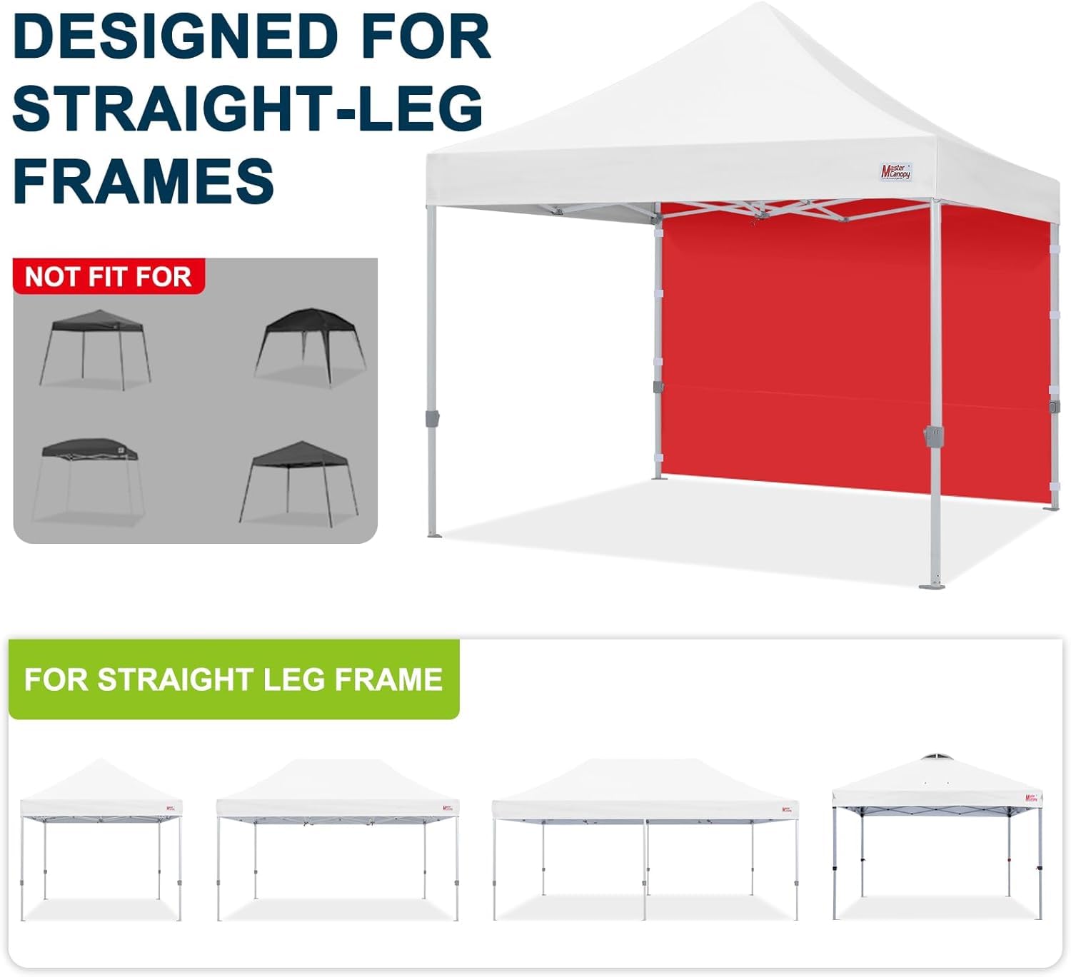 MASTERCANOPY sidewall showing water-resistant fabric