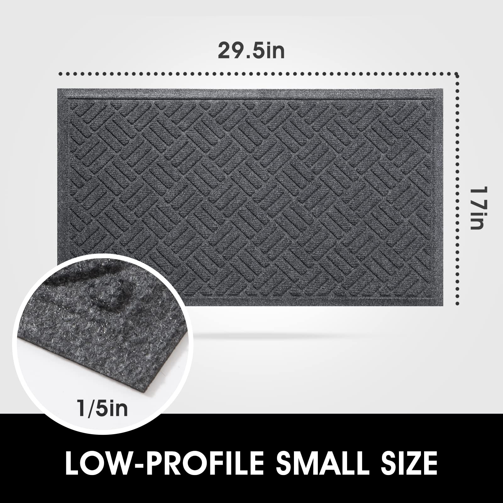 MATALL door mats side view showing thickness