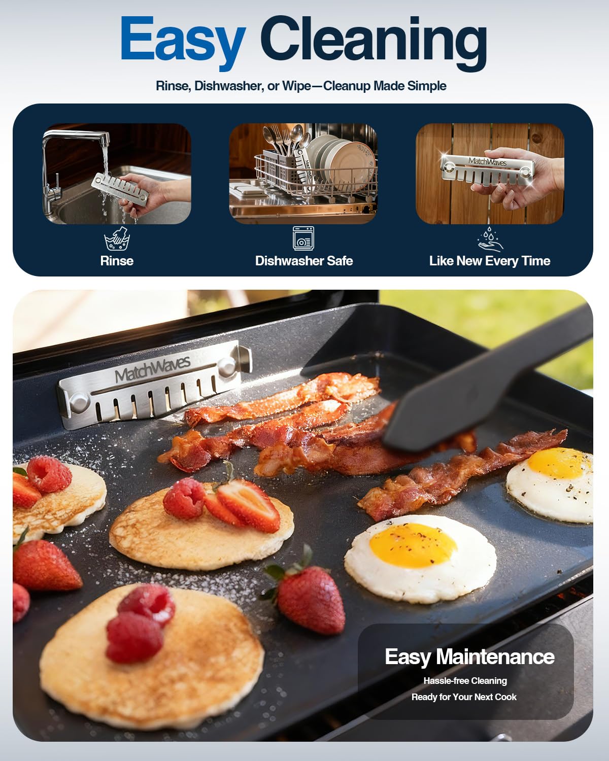 Matchwaves Grease Gate Blocker dishwasher safe feature