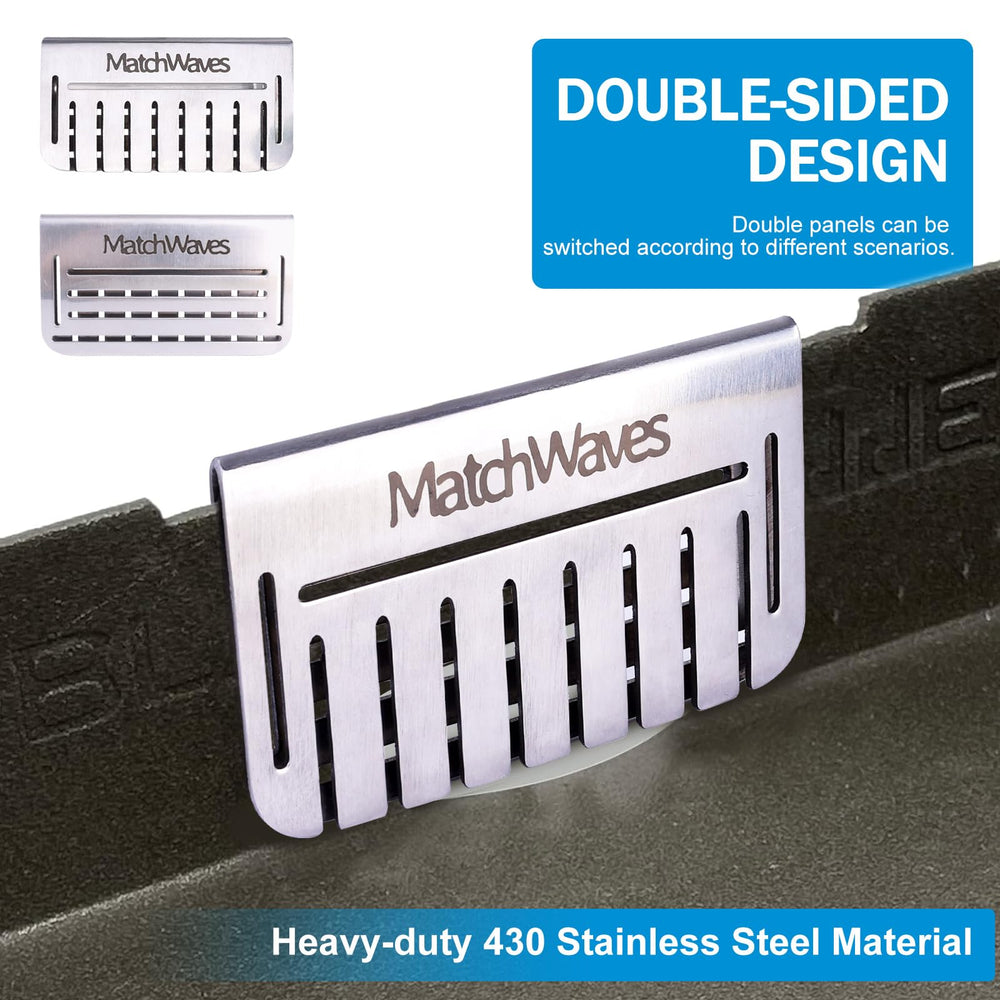 Matchwaves Grease Gate Blocker in dual-sided mode