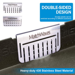 Matchwaves Grease Gate Blocker in dual-sided mode