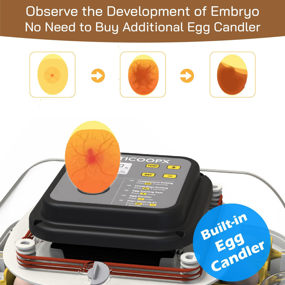 MATICOOPX 30 Egg Incubator side view