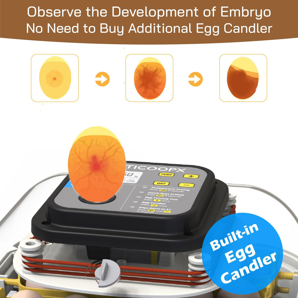 MATICOOPX automatic egg turner mechanism close-up