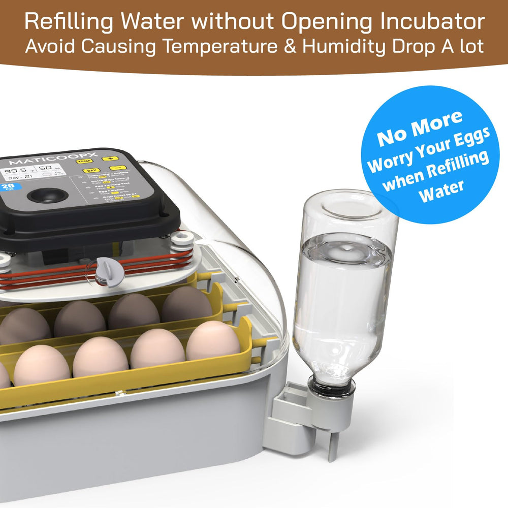 MATICOOPX incubator with external water refill system