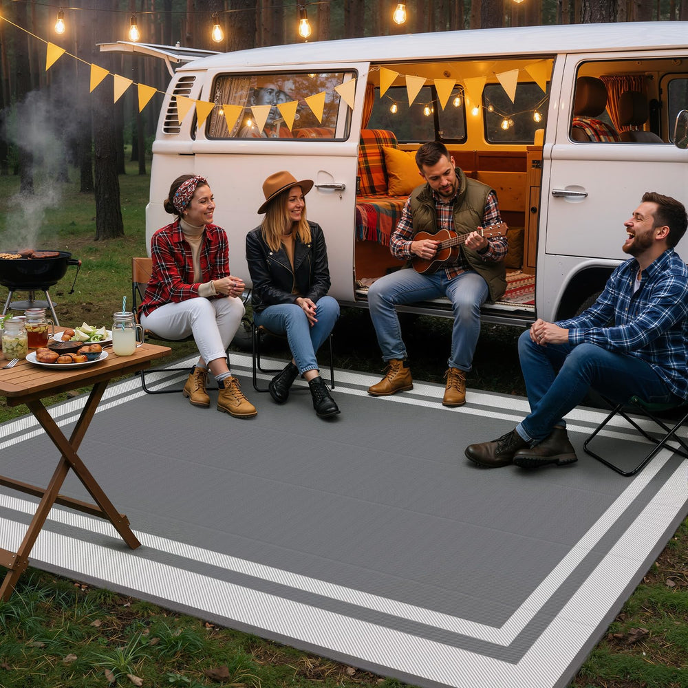 Mattitude Outdoor Rug 5'x8' with furniture placed on it