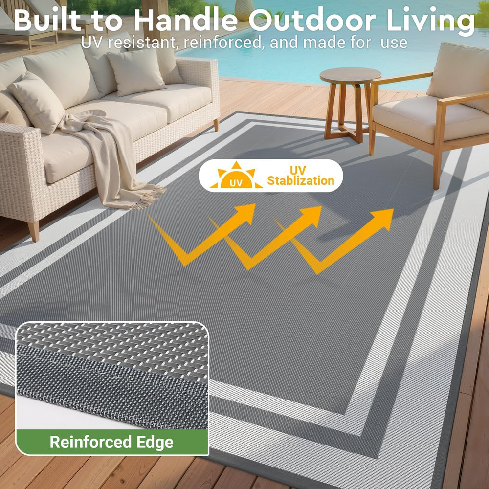 Mattitude Outdoor Rug at a beach setting