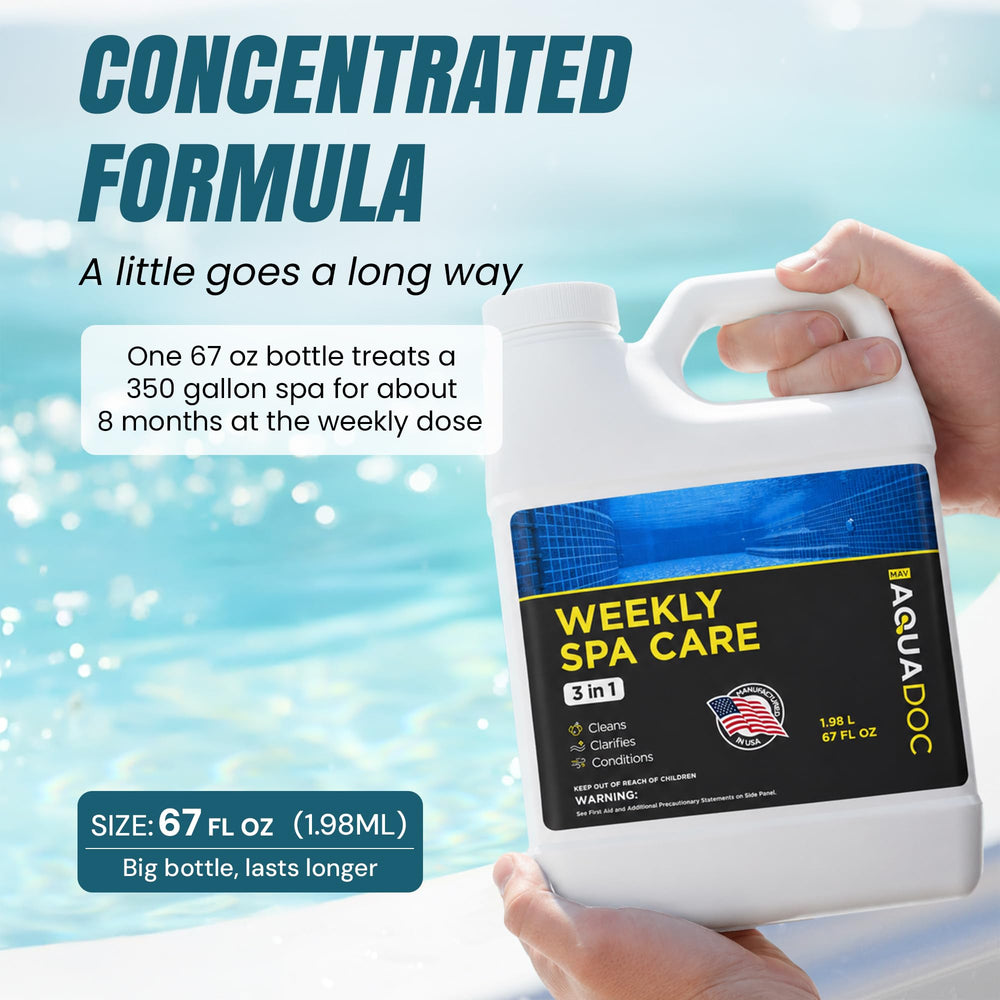 MAV AquaDoc 3 in 1 Hot Tub Weekly Care with measuring cup