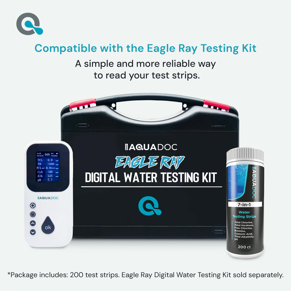 MAV AquaDoc 7-in-1 Pool Test Strips with packaging
