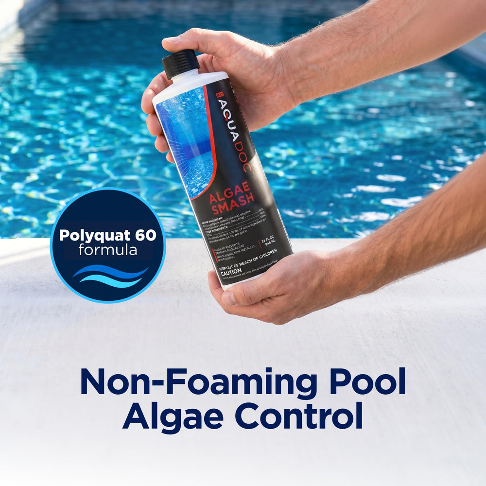 MAV AquaDoc Algae Smash 32 oz liquid algaecide bottle side view
