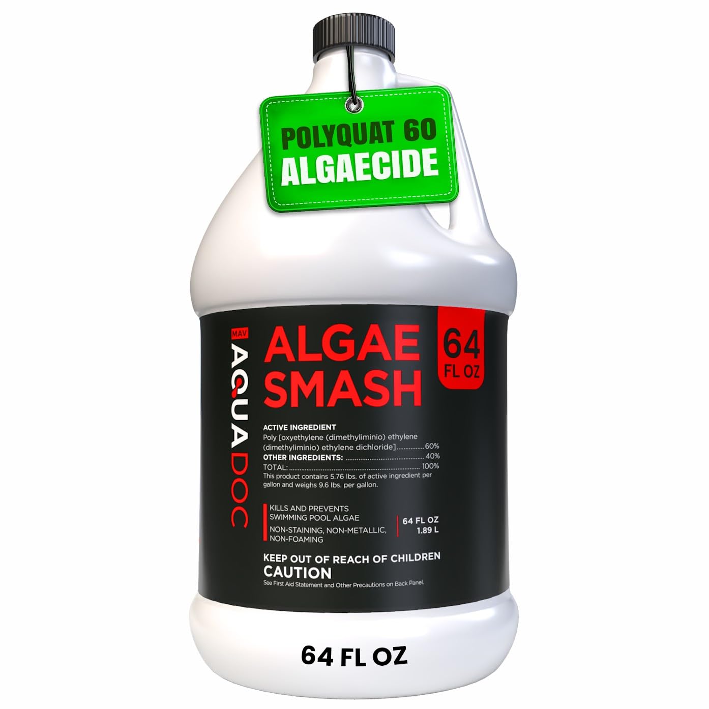 MAV AquaDoc Algae Smash 64 oz bottle front view