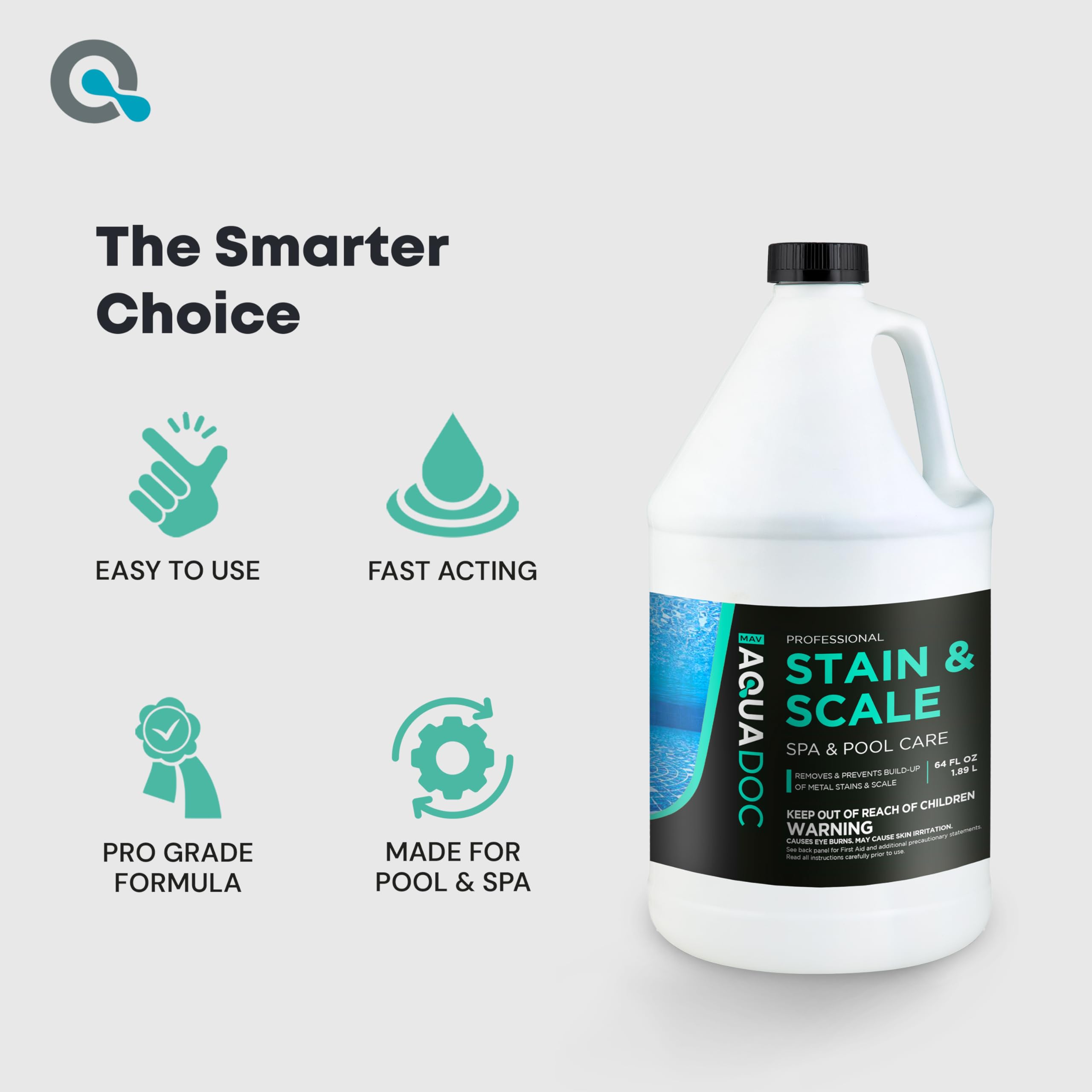 MAV AquaDoc bottle with clear water background
