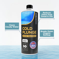 MAV AquaDoc Cold Plunge Water 32oz side view