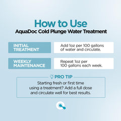 MAV AquaDoc Cold Plunge Water in compact plunge tub