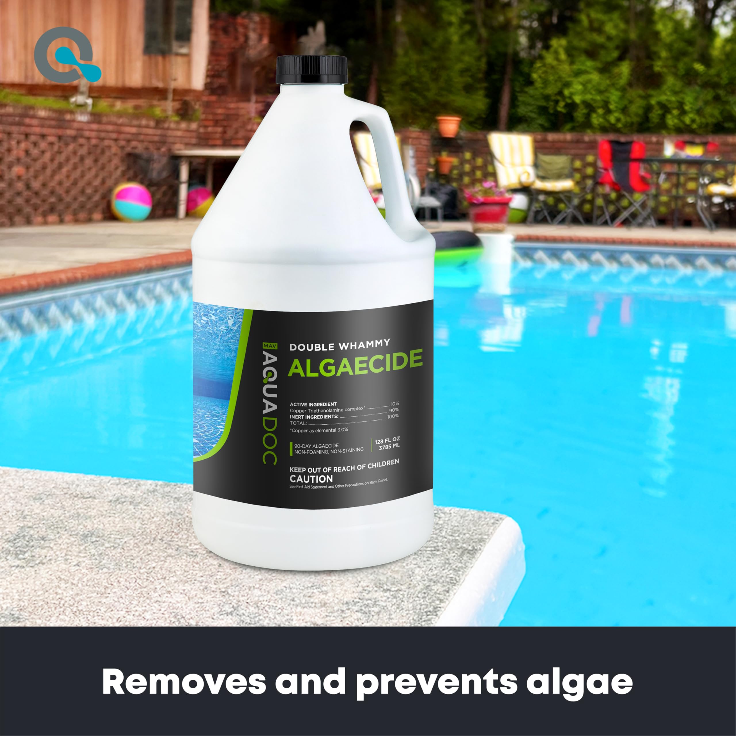 MAV AquaDoc Copper Algaecide 128 oz bottle with label