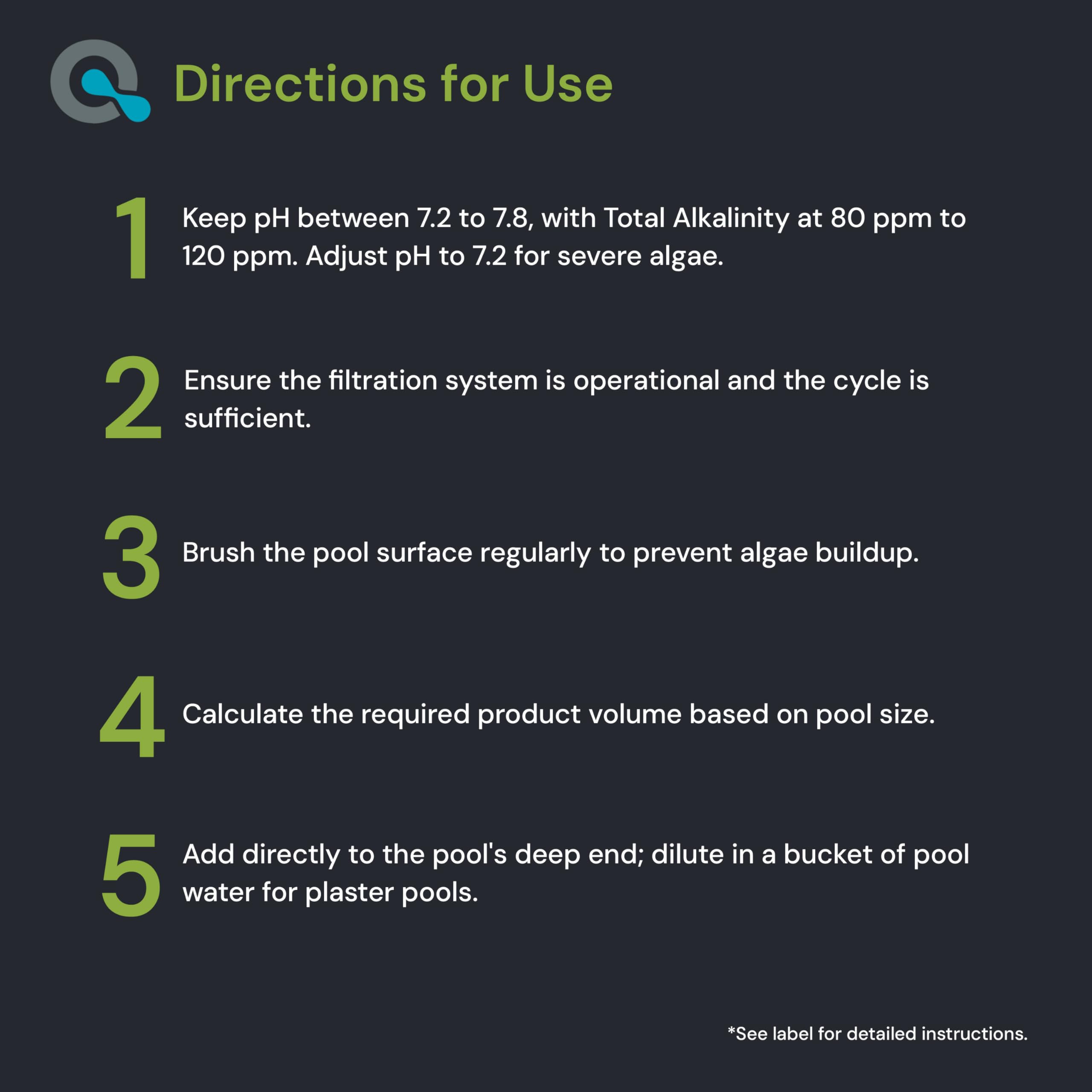 MAV AquaDoc Copper Algaecide in pool setting
