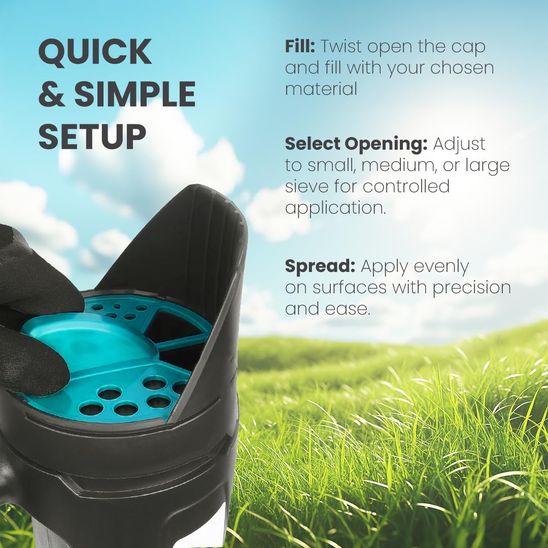 MAV AquaDoc Handheld Seed Spreader capacity of 2.5L