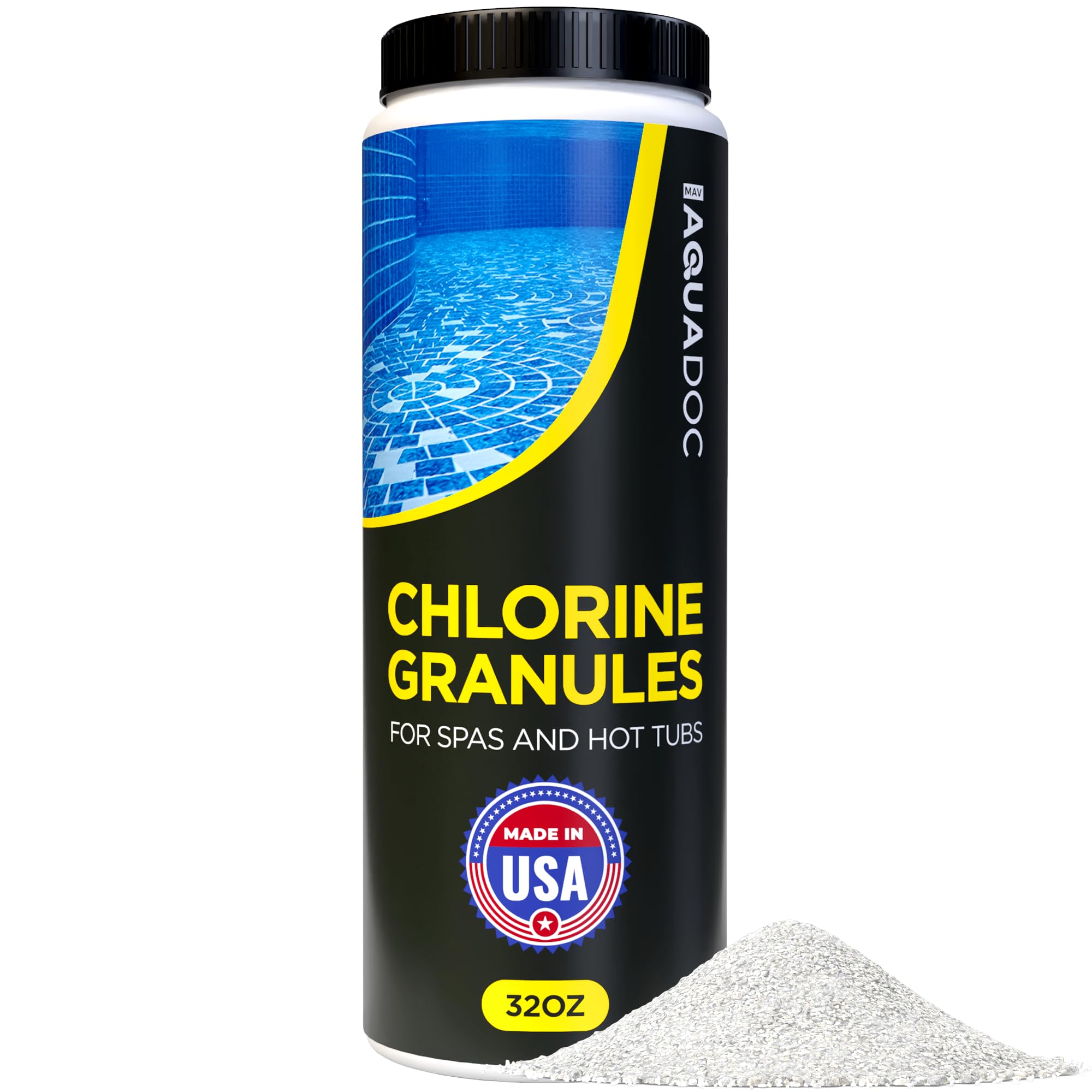 MAV AquaDoc Hot Tub Chlorine Granules 2 lb front view