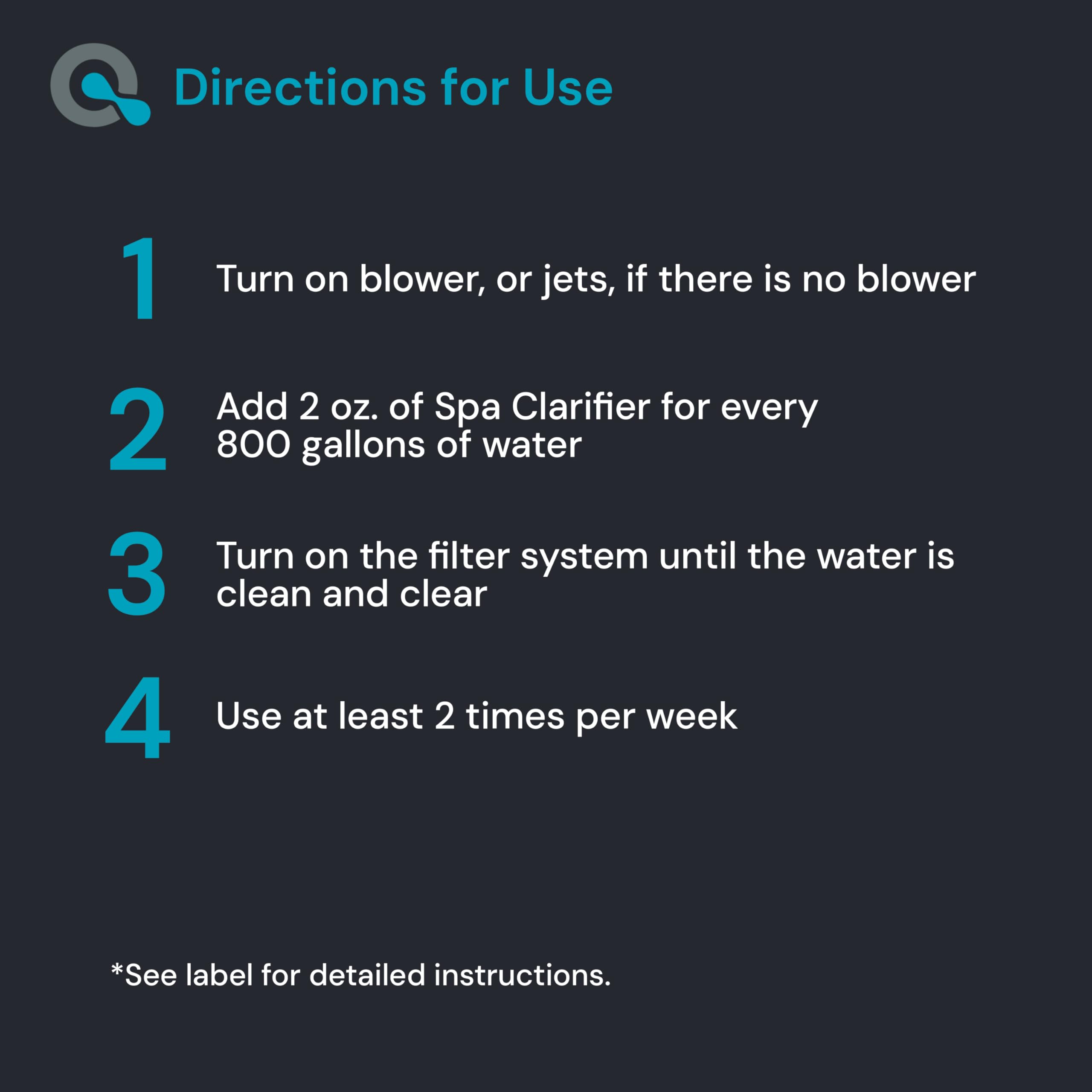 MAV AquaDoc Hot Tub Clarifier in use with hot tub