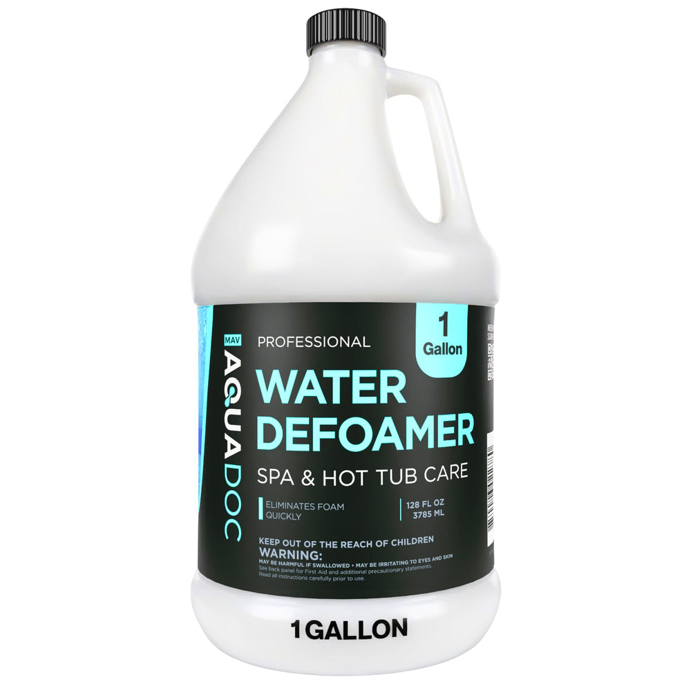 MAV AquaDoc Hot Tub Defoamer 128 oz liquid concentrate front view