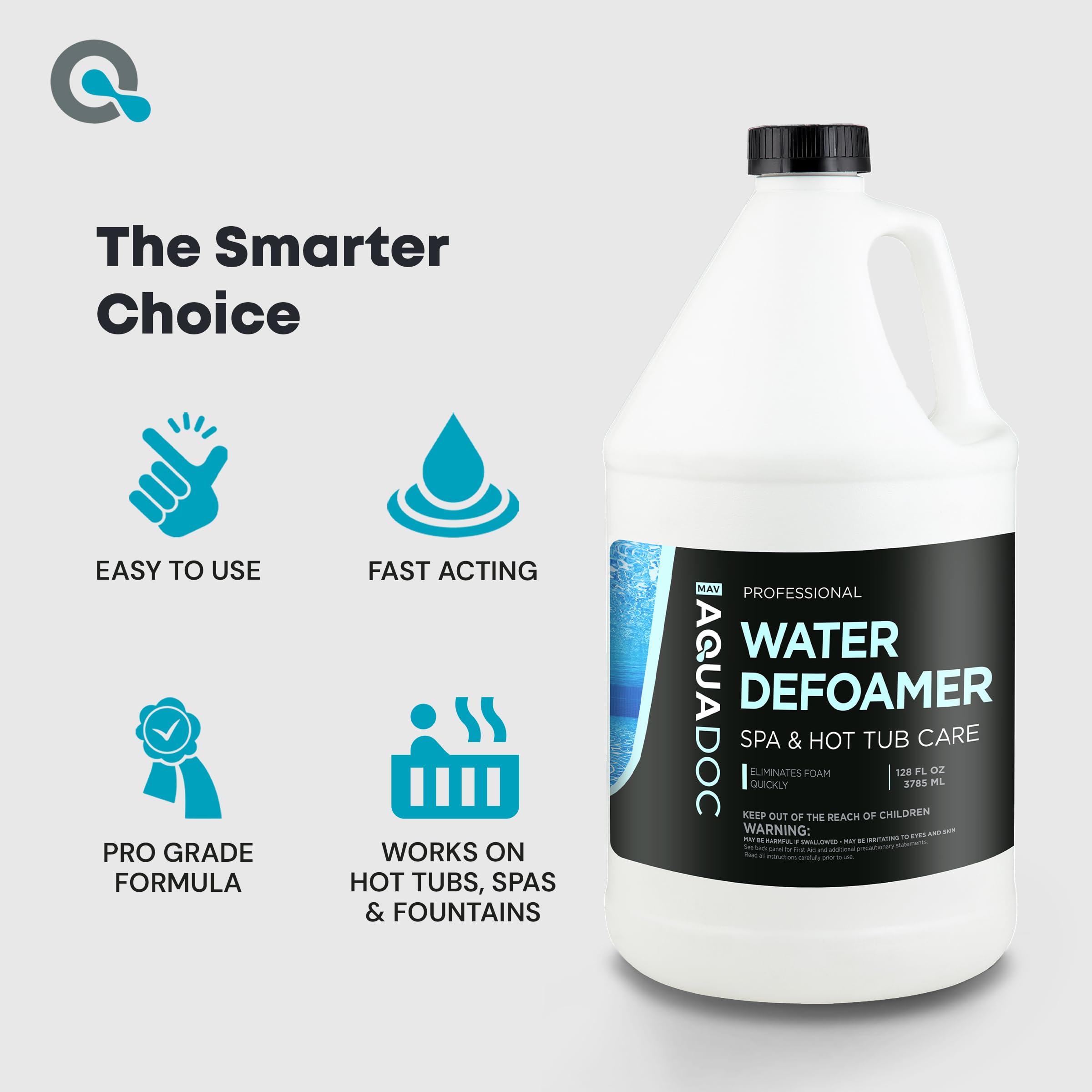 MAV AquaDoc Hot Tub Defoamer application in water