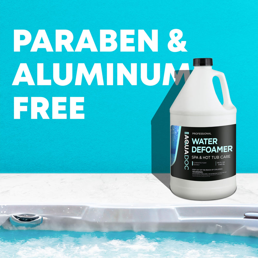 MAV AquaDoc Hot Tub Defoamer liquid pour demonstration
